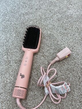 L'ange Pink Hair AIRess 2-in-1 Straightening Blow Dryer Brush, Great Condition!